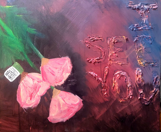 I See You with Plastic Flowers