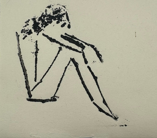 Monoprint with Arranged Sticks